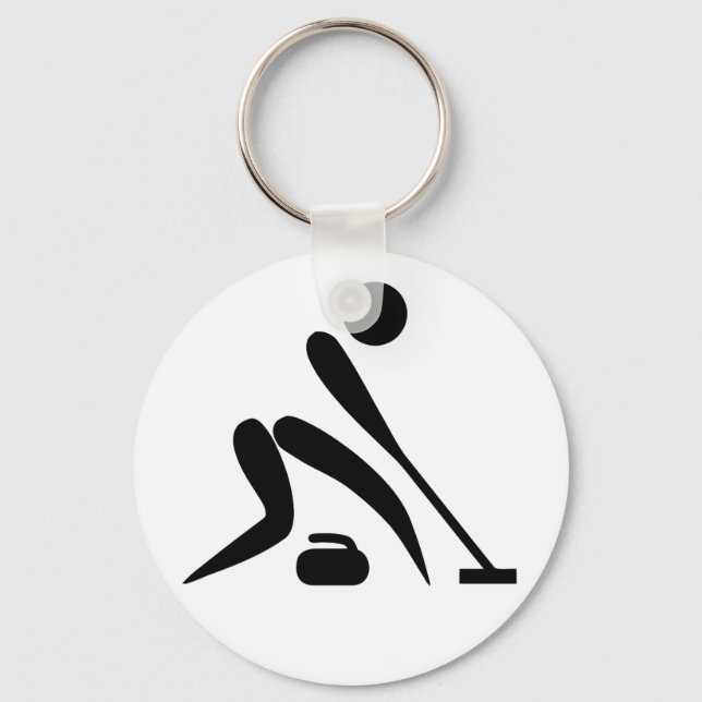 Curling - Universal Olympic World Symbol Key Ring (Front)