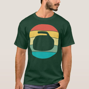 Curling Vintage Retro Design Beautiful Curler Desi T-Shirt