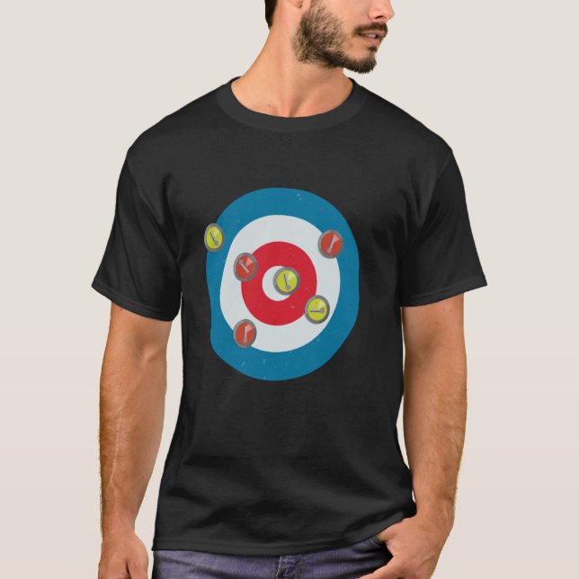Curling Winter Sport Top View (Front)
