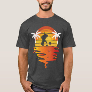 Curlingee retro sunset 70s vintage Curling friend T-Shirt
