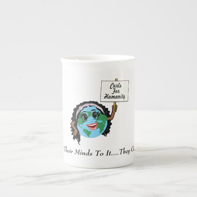 Curls For Humanity Mug (Front)