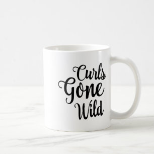 Curls Gone Wild Curly Hair Don't Care  Coffee Mug