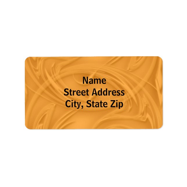 Curls Over Orange Label (Front)