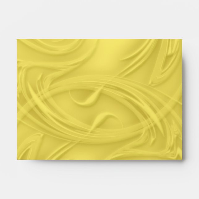Curls Over Yellow With Greenery Envelopes (Front)