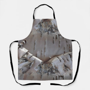 Curly Birch Bark Tree Rustic Apron