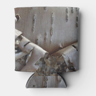 Curly Birch Bark Tree Rustic Can Cooler