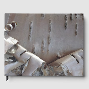 Curly Birch Bark Tree Rustic Guest Book