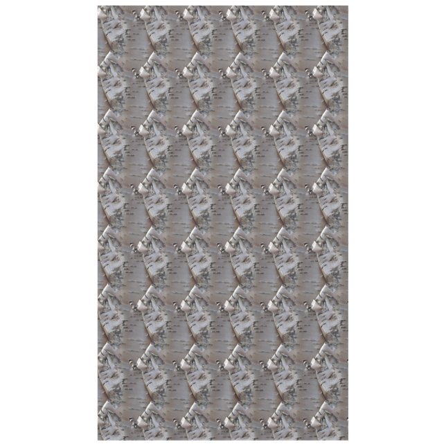 Curly Birch Bark Tree Rustic Tablecloth (Front)