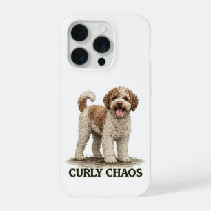 Curly Chaos Lagotto Romagnolo iPhone 15 Pro Case