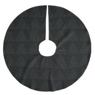 Curly Christmas Tree Skirt Black