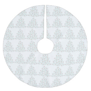Curly Christmas Tree Skirt White