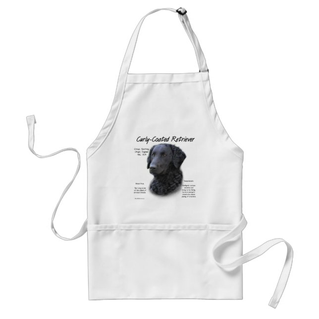 Curly-Coated Retriever History Design Standard Apron (Front)