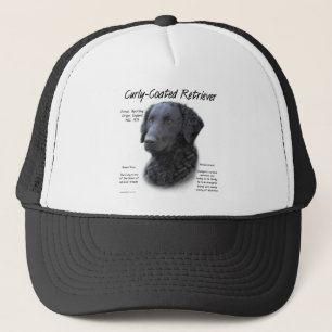 Curly-Coated Retriever History Design Trucker Hat