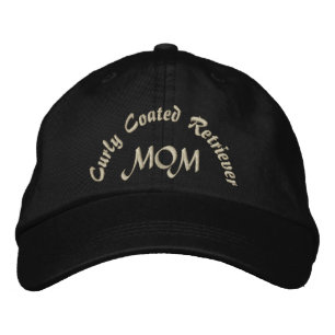 Curly Coated Retriever Mom Gifts. Embroidered Hat