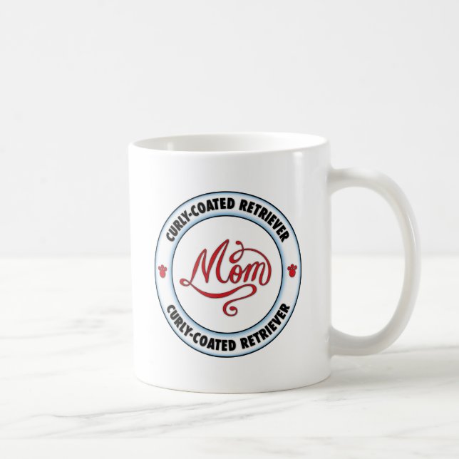 CURLY-COATED RETRIEVER mum Coffee Mug (Right)