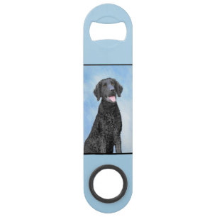 Curly-Coated Retriever Painting - Original Dog Art
