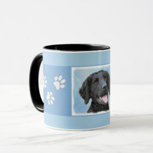 Curly-Coated Retriever Painting - Original Dog Art Mug