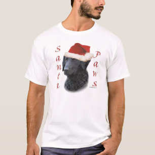 Curly-Coated Retriever Santa Paws T-Shirt