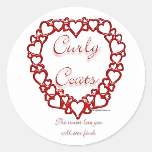 Curly-Coated Retriever True Love - Sticker