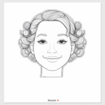 Curly Coifs: A Girl's Illustrated Portrait