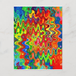 Curly Colours Postcard