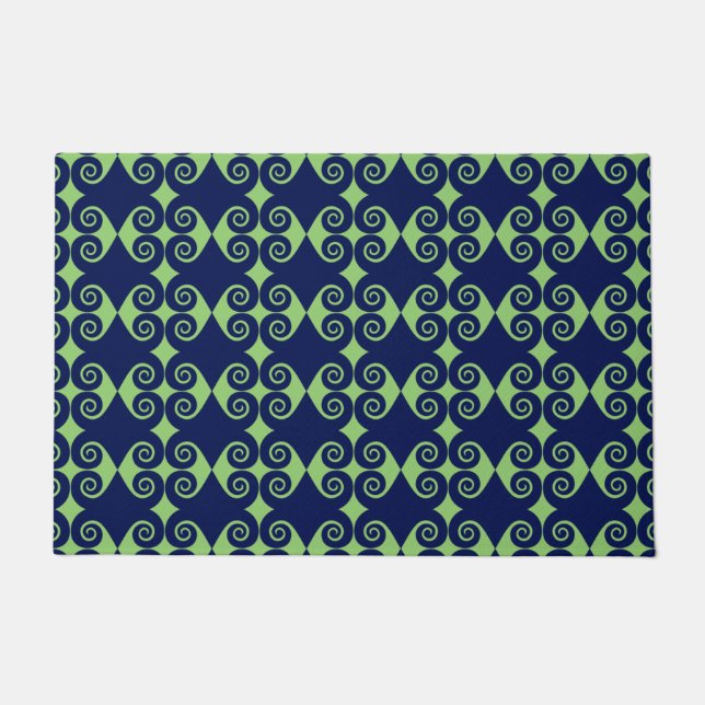 Curly Diamond Pattern Doormat (Front)