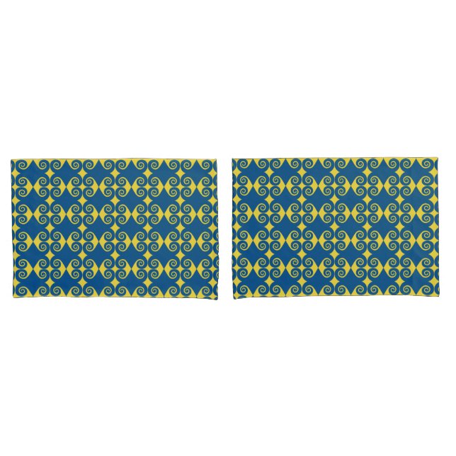 Curly Diamond Pattern Pillowcase (Front-Set)