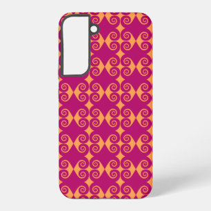 Curly Diamond Pattern Samsung Galaxy Case