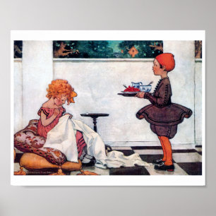 Curly Girl, Jessie Willcox Smith Poster