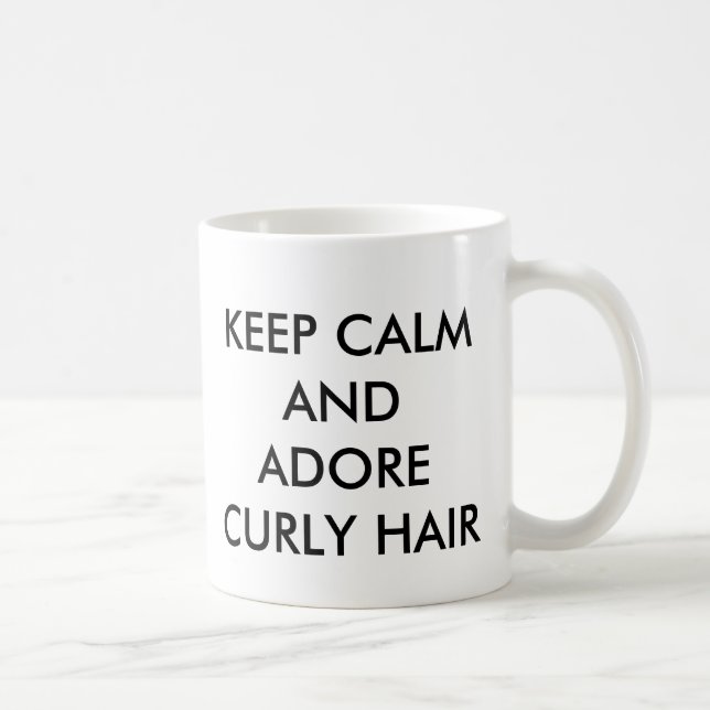 Curly Hair Coffee Mug (Right)