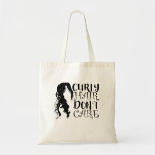 Curly Hair Don't Care Tote Bag