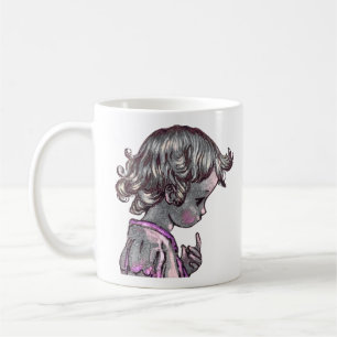 Curly Hair Girl mug 
