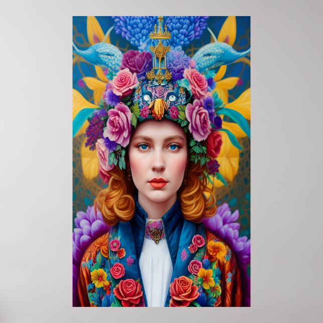 Curly hair princess  poster (Front)