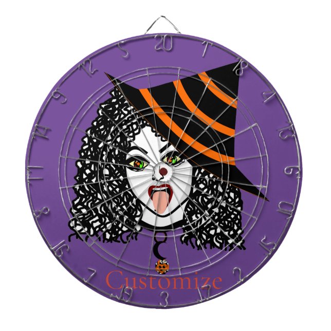 Curly-haired Witch Thunder_Cove Dartboard (Front)