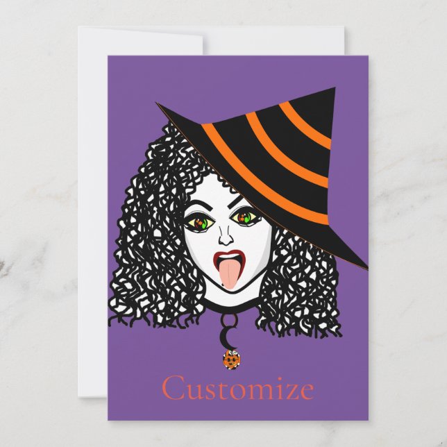 Curly-haired Witch Thunder_Cove Invitation (Front)