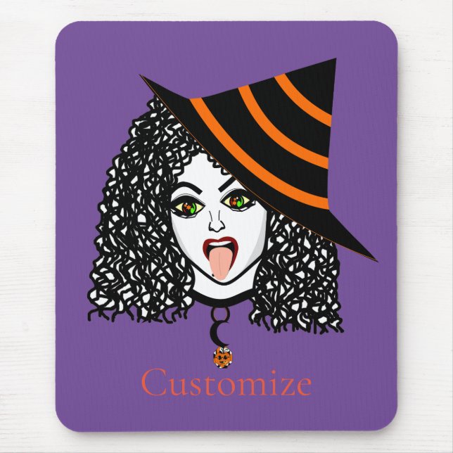 Curly-haired Witch Thunder_Cove Mouse Pad (Front)