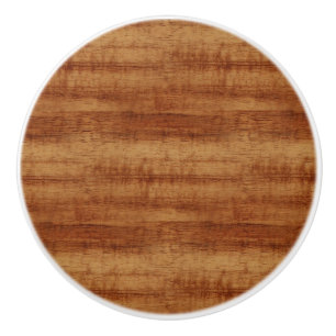 Curly Koa Acacia Wood Grain Look Ceramic Knob