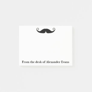 Curly Moustache Post-it Notes