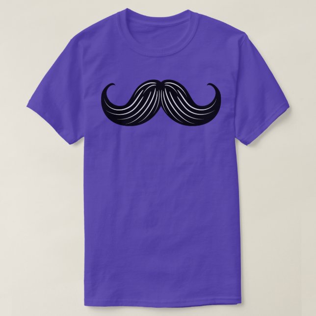 Curly Moustache T-Shirt (Design Front)