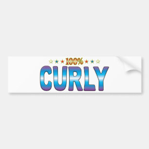 Curly Star Tag v2 Bumper Sticker