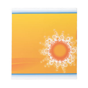 Curly Sunshine Customisable Design Notepad
