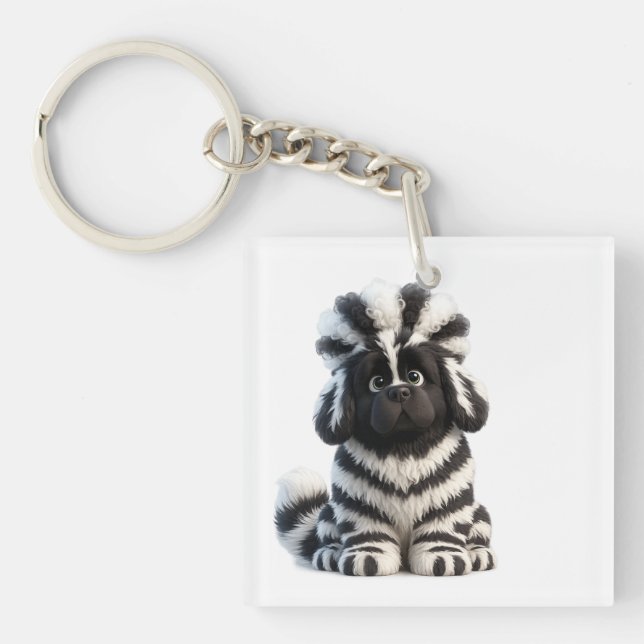 Curly Top Chaos Key Ring (Front)