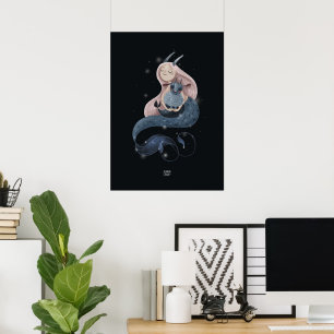CURLY WAVES GOAT by Alexandra Dikaia Poster