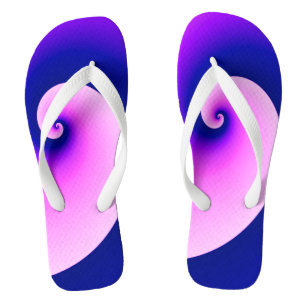 Curly Waves in Purple Thongs