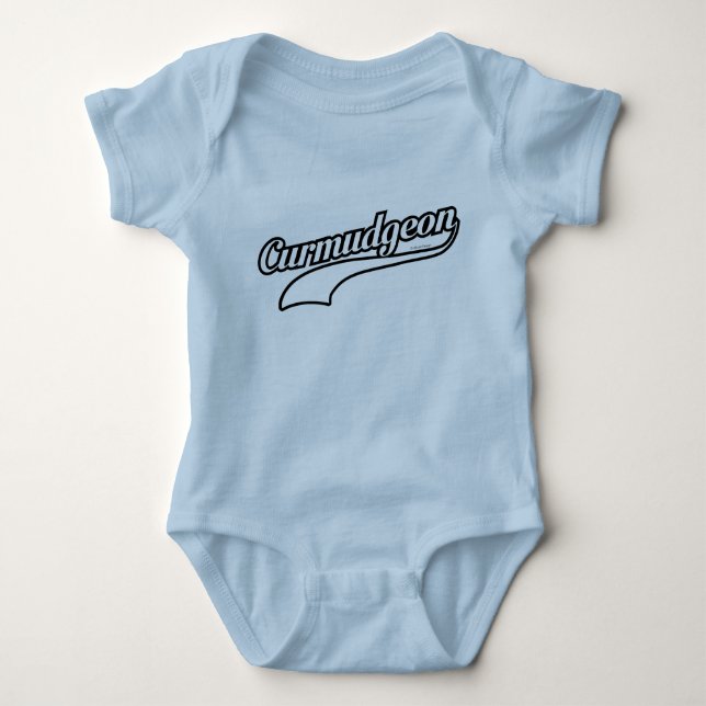 Curmudgeon Baby Romper Bodysuit (Front)