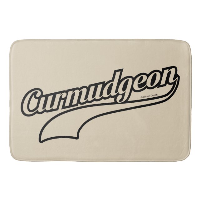 Curmudgeon Bathroom Mat (Front)