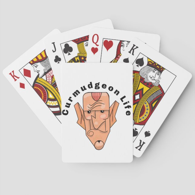 curmudgeon life playing cards (Back)