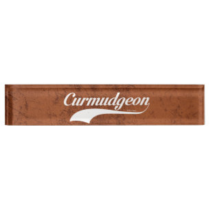 Curmudgeon Nameplate