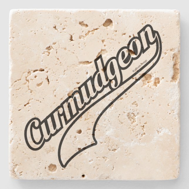 Curmudgeon Stone Coaster (Front)