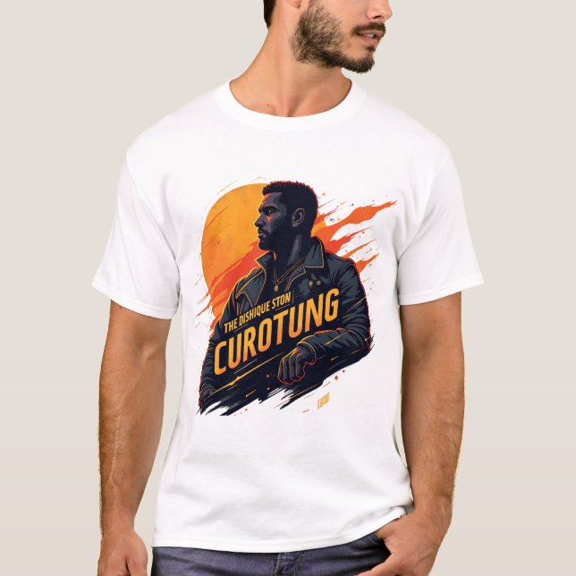 "Curotung" - Urban Style Portrait & Graphic Art T-Shirt (Front)